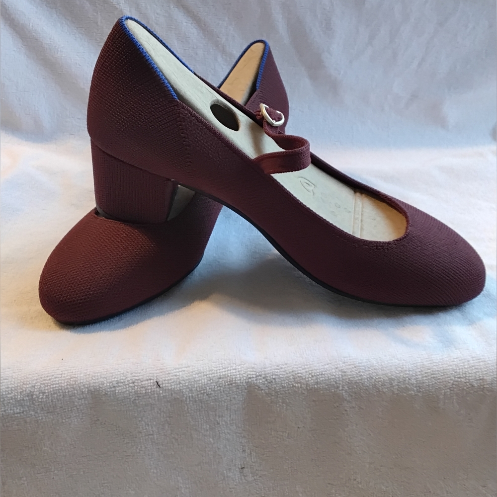 The Mary Jane Heel in Wine Red  - Picture 3 of 5